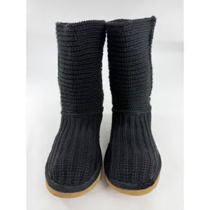 UGG Australia Classic Cardy 5857 Black Knit Mid Calf Boots Womens 7 thumbnail 4