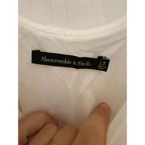 Abercrombie and Fitch White Ruffle Slip Asymmetrical Dress Size Large TALL NWT thumbnail 7