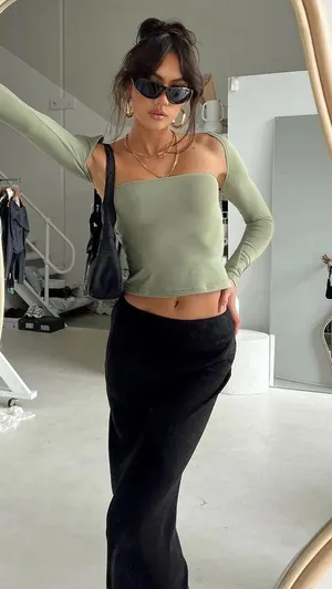 Princess Polly Moran Two Piece Bolero Set Sage thumbnail 2