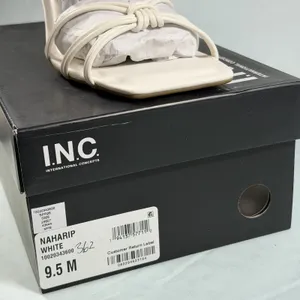 I.N.C. International‎ Concepts Size-9.5 M Women's Nahari Dress Sandals White thumbnail 3