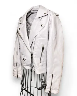 BLANKNYC | Pure Motivation Vegan Leather Moto Jacket w/ Quilting Stitch Small thumbnail 7