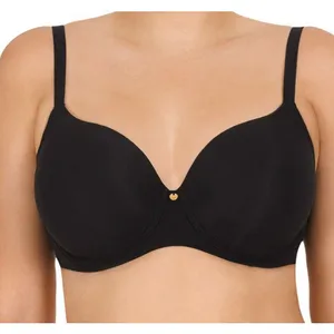 Natori Chic Comfort Bra Size 36C Black Sweetheart Contour Underwire‎ NEW thumbnail 1
