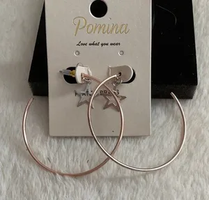 Rose Gold Hoops thumbnail 1
