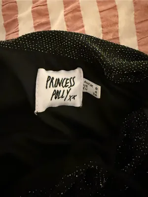 Princess Polly Black Sparkle Ruched Mini Dress thumbnail 3