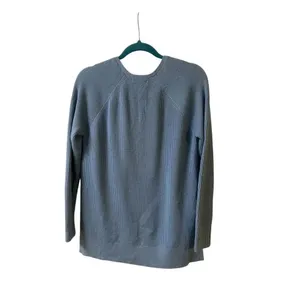 Athleta V-neck sweater pullover style blue sz Small thumbnail 2