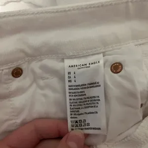 American Eagle White  Jean Shorts thumbnail 4