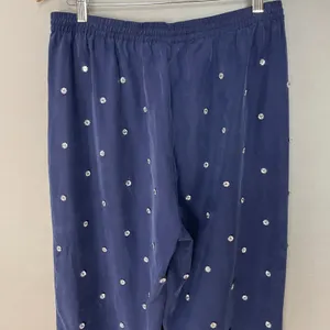 Hill House Pants Navy Jewl Jammie Sparkly Women Size Large Party‎ Embellished thumbnail 8