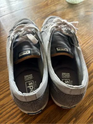 Keds Blue Grey Canvas Lace-Up Sneakers thumbnail 2