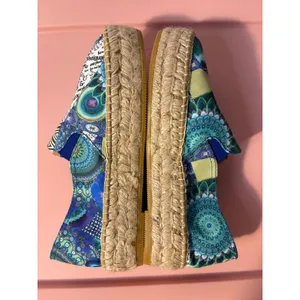 Desigual Espadrille Flats Womens Colorful Patchwork Slip‎ On Handmade Spain 37 thumbnail 4
