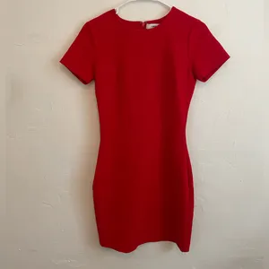 Likely Manhattan Mini Dress in Scarlet Red Short Sleeve Fitted thumbnail 5