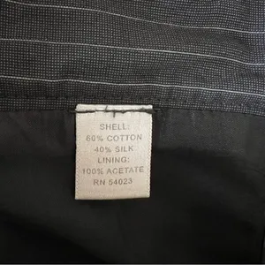 Banana Republic Striped Trousers Gray Dress Pants Size 4 Silk Blend thumbnail 6