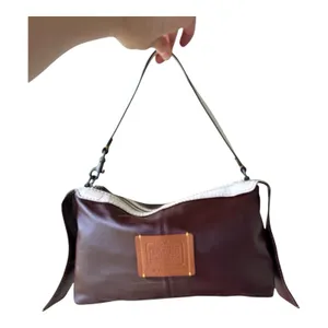 COACH 1941 Bandit Hobo Bag Leather Oxblood Burgundy/Ivory Pouch - Good Condition thumbnail 7