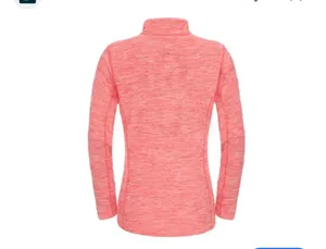 The North Face Women's Pink Quarter Zip Pullover Athletic Top Thumbholes thumbnail 2