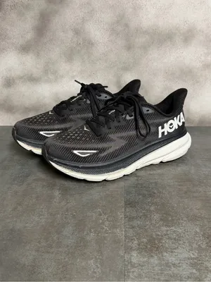 Hoka One One Clifton 9 Women’s Black / White Running Shoes 1127896 Size 9.5B thumbnail 2