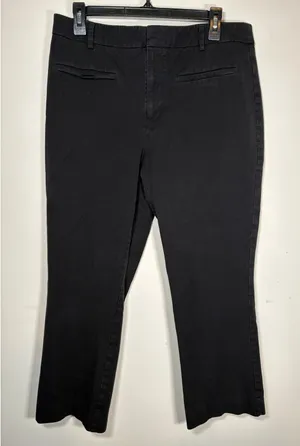 Maeve Anthropologie Pants Black Straight Leg Stretch Trousers Dark Academia 16 thumbnail 1