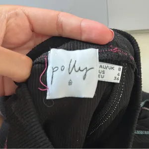 Princess Polly Black Ribbed Crop Top with Colorful Trim thumbnail 7