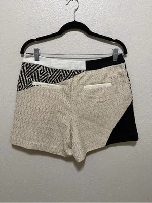 NWT Anthropologie Elevenses Textured Geometric Skort Size 6 $108 Retail thumbnail 2