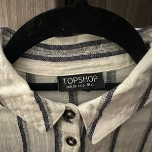 Topshop Cotton Striped Button Down thumbnail 4