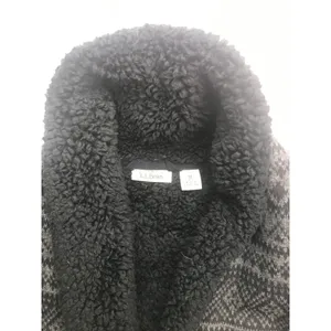 LL Bean Women's Fair Isle Sherpa Lined Cardigan Sweater‎ Jacket Size M thumbnail 11