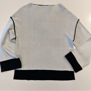 Badgley Mischka Double‎ Faced Sweater Knit Top Size Large thumbnail 5