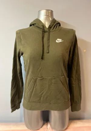 Nike olive green hoodie in XS #athletic #swoosh thumbnail 1