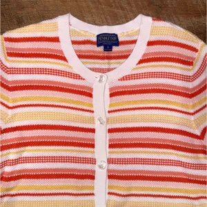 Pendleton Button Down Striped Cardigan Size Medium thumbnail 2