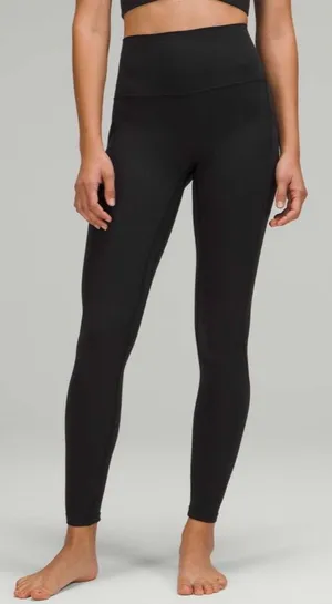 Lululemon NWT Align High Rise Leggings 28” Black Pockets Size 8 thumbnail 1