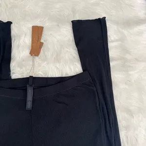 Skims Sheer Cotton Stacked Leggings Soot Size Medium thumbnail 5