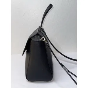 Kate Spade Purse Laurel Way Alisanne Black Leather Satchel Career Y2K Preppy thumbnail 2
