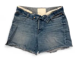 Mother Denim Superior Fold-Over Denim Shorts 💙 thumbnail 1