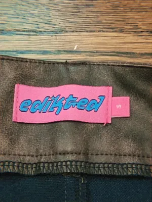 Edikted Brown Mini Skirt Leather  thumbnail 3