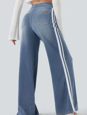 Halara flex stretchy wide leg jeans thumbnail 1
