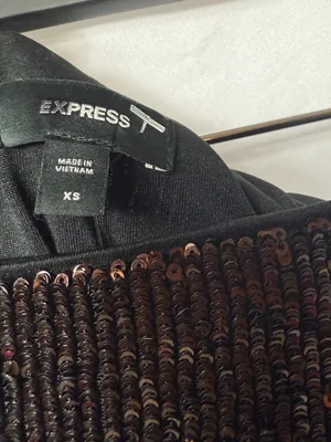 Express Y2K Bronze Sequin Midi Pencil Skirt XS NWT thumbnail 4