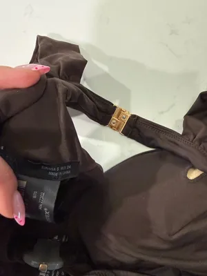 Zara Dark Brown Two-Piece Bikini Set thumbnail 4