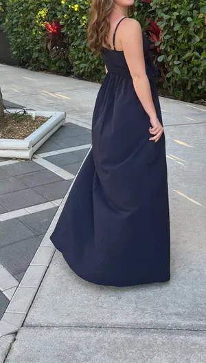 Navy long dress thumbnail 2