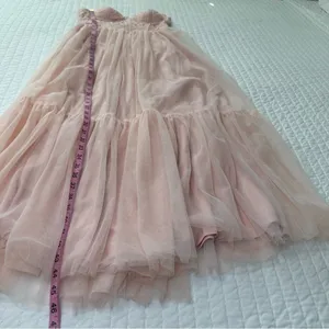 Selfie Leslie Gown Strapless Dancing With Me Sweetheart Tulle Midi Dress Pink thumbnail 5