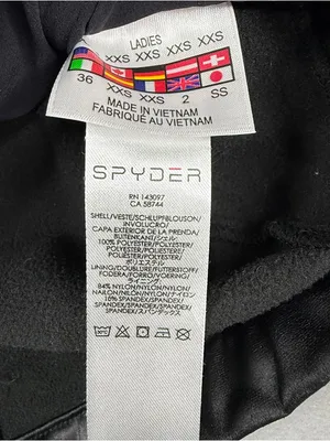 Spyder Womens XXS Black Shimmer Moto Softshell Jacket Full Zip Fitted thumbnail 8