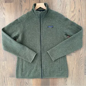 EUC Patagonia Women's Better Sweater Full Zip Fleece Jacket Industrial Green M thumbnail 1