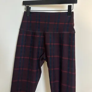 BEYOND YOGA SoftMark High Waisted Midi Legging in Dark Cherry Preppy Plaid Large thumbnail 4