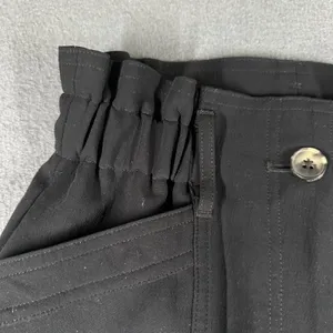 Wilfred‎ Pants Womens 0 Black Paperbag Waist Crepe Crop Elastic Waist Pockets thumbnail 3