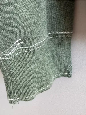 Abercrombie & Fitch Vintage Y2K Distressed Green Graphic Hoodie Small thumbnail 5