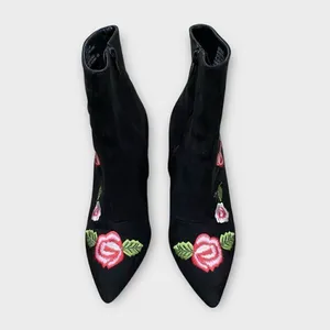 Betsey Johnson Estelli Rose Embroidered Ankle Boot Size 8.5 thumbnail 3