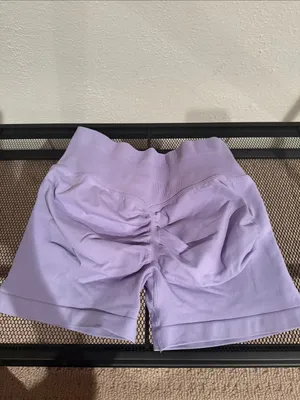 2.5” Butt Scrunch Biker Shorts Purple thumbnail 2