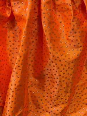 Boutique #25-4 Vibrant Orange sweetheart A line three ruffle tier silver dot-Size 0 (XS) thumbnail 10