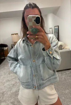 Democracy Light Wash Denim Jacket thumbnail 1