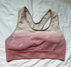 PINK Active Seamless Lightly Lined Ombre Racerback Sports Bra XL thumbnail 1