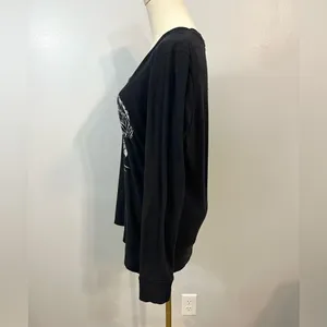 ❄️Harley Davidson Rhinestone Embellished‎ Long Sleeve Tee thumbnail 3