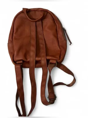 American Leather Co Cognac/Brown Mini Backpack Tan thumbnail 3