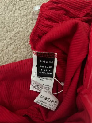 Red Tube Top Shein thumbnail 4