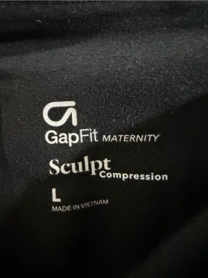 GAP Black GapFit Maternity Sculpt Compression Leggings Size large thumbnail 2